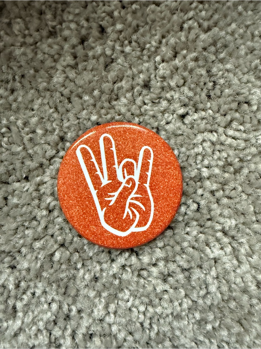 Orange Glitter University of Tennessee Gameday Pin
